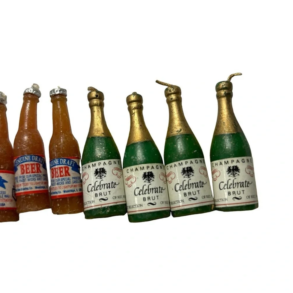 Vintage Beer & Champagne Candles